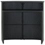 Mesa alta de jardín ratán sintético negro 120x55x110 cm de vidaXL, Mesas de jardín - Ref: Foro24-313468, Precio: 207,53 €, De...