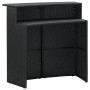 Mesa alta de jardín ratán sintético negro 120x55x110 cm de vidaXL, Mesas de jardín - Ref: Foro24-313468, Precio: 207,53 €, De...