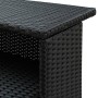 Mesa alta de jardín ratán sintético negro 120x55x110 cm de vidaXL, Mesas de jardín - Ref: Foro24-313468, Precio: 207,53 €, De...