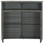 Grauer hoher Gartentisch aus synthetischem Rattan, 120 x 55 x 110 cm von vidaXL, Gartentische - Ref: Foro24-313469, Preis: 20...