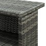 Gray synthetic rattan high garden table 120x55x110 cm by vidaXL, Garden tables - Ref: Foro24-313469, Price: 206,27 €, Discoun...