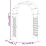 Arch with impregnated solid wood trellis 141x97x243 cm by vidaXL, Pergolas, arches and garden trellises - Ref: Foro24-318420,...