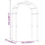 Impregnated solid pine wood arch 141x97x243 cm by vidaXL, Pergolas, arches and garden trellises - Ref: Foro24-318419, Price: ...