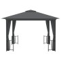 Gazebo with side walls and double roofs anthracite 3x3 m by vidaXL, Tents and gazebos - Ref: Foro24-318541, Price: 337,13 €, ...