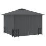 Gazebo with side walls and double roofs anthracite 3x3 m by vidaXL, Tents and gazebos - Ref: Foro24-318541, Price: 337,13 €, ...