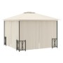 Gazebo with side walls and double cream roofs 3x3 m by vidaXL, Tents and gazebos - Ref: Foro24-318540, Price: 335,85 €, Disco...