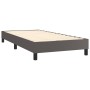 Cama box spring con colchón cuero sintético gris 100x200 cm de vidaXL, Camas y somieres - Ref: Foro24-3130767, Precio: 352,99...