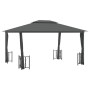 Gazebo with side walls and double anthracite roofs 3x4 m by vidaXL, Tents and gazebos - Ref: Foro24-318544, Price: 382,84 €, ...