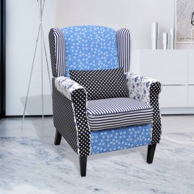 Armchair with patchwork design fabric design by vidaXL, Armchairs - Ref: Foro24-240882, Price: 250,12 €, Discount: %