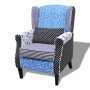 Armchair with patchwork design fabric design by vidaXL, Armchairs - Ref: Foro24-240882, Price: 249,80 €, Discount: %