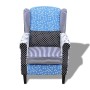 Armchair with patchwork design fabric design by vidaXL, Armchairs - Ref: Foro24-240882, Price: 249,80 €, Discount: %