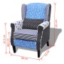 Armchair with patchwork design fabric design by vidaXL, Armchairs - Ref: Foro24-240882, Price: 249,80 €, Discount: %