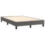 Cama box spring con colchón cuero sintético gris 120x200 cm de vidaXL, Camas y somieres - Ref: Foro24-3141117, Precio: 411,78...