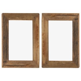 Photo frames 2 pcs recycled solid wood and glass 30x40 cm by vidaXL, Photo frames - Ref: Foro24-282894, Price: 54,99 €, Disco...