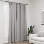 Blackout curtain with hooks gray linen look 290x245 cm by vidaXL, Curtains and curtains - Ref: Foro24-321175, Price: 38,56 €,...