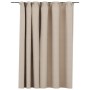 Cortina opaca con ganchos look de lino beige 290x245 cm de vidaXL, Cortinas y visillos - Ref: Foro24-321215, Precio: 38,56 €,...