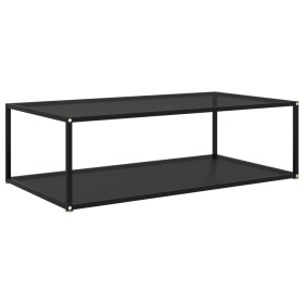 Black tempered glass coffee table 120x60x35 cm by vidaXL, Coffee table - Ref: Foro24-322903, Price: 121,70 €, Discount: %