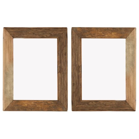 Photo frames 2 units solid recycled wood and glass 34x40 cm by vidaXL, Photo frames - Ref: Foro24-282895, Price: 45,29 €, Dis...