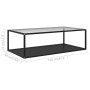 Glastisch schwarz transparent gehärtet 120x60x35 cm von vidaXL, Couchtisch - Ref: Foro24-322906, Preis: 128,67 €, Rabatt: %