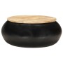 Black solid mango wood coffee table 68x68x30 cm by vidaXL, Coffee table - Ref: Foro24-323533, Price: 179,15 €, Discount: %