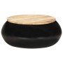 Black solid mango wood coffee table 68x68x30 cm by vidaXL, Coffee table - Ref: Foro24-323533, Price: 179,15 €, Discount: %