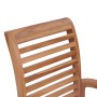 Dining chairs 2 pcs solid teak wood with green cushions by vidaXL, Garden chairs - Ref: Foro24-3062615, Price: 209,52 €, Disc...