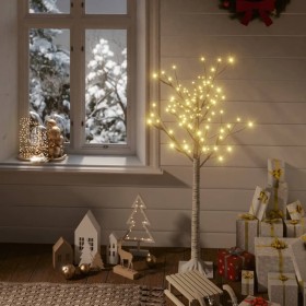 Warmweißer LED-Weihnachtsbaum aus Weide für drinnen und draußen, 1,2 m von vidaXL, Weihnachtsbäume - Ref: Foro24-328672, Prei...