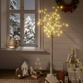 Warmweißer LED-Weihnachtsbaum aus Weide für drinnen und draußen, 1,5 m von vidaXL, Weihnachtsbäume - Ref: Foro24-328676, Prei...