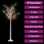 Árbol de Navidad LED de colores sauce interior exterior 1,5 m de vidaXL, Arboles de navidad - Ref: Foro24-328679, Precio: 55,...