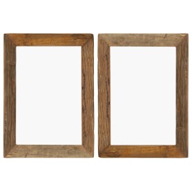 Photo frames 2 pcs recycled solid wood and glass 40x50 cm by vidaXL, Photo frames - Ref: Foro24-282896, Price: 75,82 €, Disco...