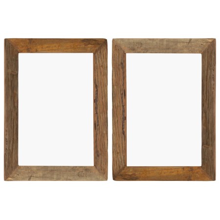 Photo frames 2 pcs recycled solid wood and glass 40x50 cm by vidaXL, Photo frames - Ref: Foro24-282896, Price: 75,82 €, Disco...