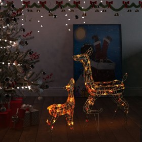 Acrylic Christmas Reindeer Family 160 Colorful LEDs by vidaXL, Christmas lights - Ref: Foro24-329792, Price: 94,99 €, Discoun...