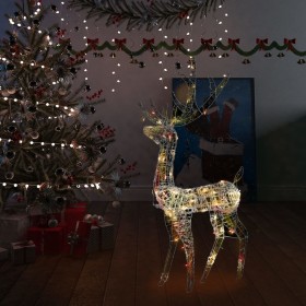 Colorful Acrylic Christmas Reindeer Ornament 140 LEDs 120 cm by vidaXL, Christmas lights - Ref: Foro24-329784, Price: 64,18 €...