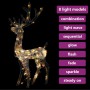 Colorful Acrylic Christmas Reindeer Ornament 140 LEDs 120 cm by vidaXL, Christmas lights - Ref: Foro24-329784, Price: 69,82 €...