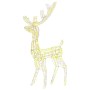 White warm acrylic Christmas reindeer decoration with 140 LEDs 120 cm by vidaXL, Christmas lights - Ref: Foro24-329781, Price...