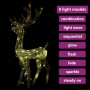 White warm acrylic Christmas reindeer decoration with 140 LEDs 120 cm by vidaXL, Christmas lights - Ref: Foro24-329781, Price...