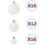 Weihnachtskugel-Set 100 Stück weiß von vidaXL, Festliche Dekorationen - Ref: Foro24-330082, Preis: 31,54 €, Rabatt: %