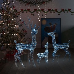 Christmas Reindeer Family Acrylic 300 LEDs Cool White by vidaXL, Christmas lights - Ref: Foro24-329794, Price: 178,93 €, Disc...