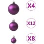 Weihnachtskugel-Set 100 Stück lila von vidaXL, Festliche Dekorationen - Ref: Foro24-330086, Preis: 39,03 €, Rabatt: %