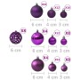 Weihnachtskugel-Set 100 Stück lila von vidaXL, Festliche Dekorationen - Ref: Foro24-330086, Preis: 39,03 €, Rabatt: %