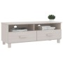 HAMAR TV cabinet solid white pine wood 106x40x40 cm by vidaXL, TV Furniture - Ref: Foro24-340469, Price: 89,92 €, Discount: %