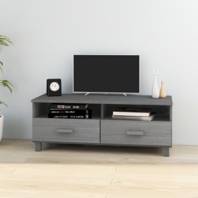 HAMAR TV cabinet solid dark gray pine wood 106x40x40 cm by vidaXL, TV Furniture - Ref: Foro24-340470, Price: 89,92 €, Discoun...