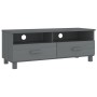 Mueble de TV HAMAR madera maciza pino gris oscuro 106x40x40 cm de vidaXL, Muebles TV - Ref: Foro24-340470, Precio: 89,92 €, D...