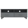 HAMAR TV cabinet solid dark gray pine wood 106x40x40 cm by vidaXL, TV Furniture - Ref: Foro24-340470, Price: 90,99 €, Discoun...