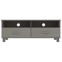 HAMAR TV stand made of solid light gray pine wood 106x40x40 cm by vidaXL, TV Furniture - Ref: Foro24-340471, Price: 89,92 €, ...