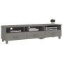 HAMAR TV stand made of solid light gray pine wood 158x40x40 by vidaXL, TV Furniture - Ref: Foro24-340475, Price: 130,86 €, Di...