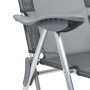 Sillas de camping plegables con reposapiés 2 uds textilene gris de vidaXL, Sillas de jardín - Ref: Foro24-360145, Precio: 123...