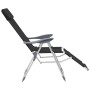 Folding camping chairs footrest 2 pcs textilene black by vidaXL, Garden chairs - Ref: Foro24-360146, Price: 137,67 €, Discoun...