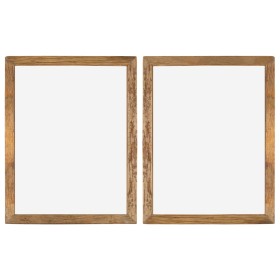 Photo frames 2 pcs recycled solid wood and glass 90x70 cm by vidaXL, Photo frames - Ref: Foro24-282899, Price: 159,48 €, Disc...