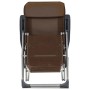 Folding camping chairs with footrest 2 pcs brown textilene by vidaXL, Garden chairs - Ref: Foro24-360148, Price: 135,17 €, Di...